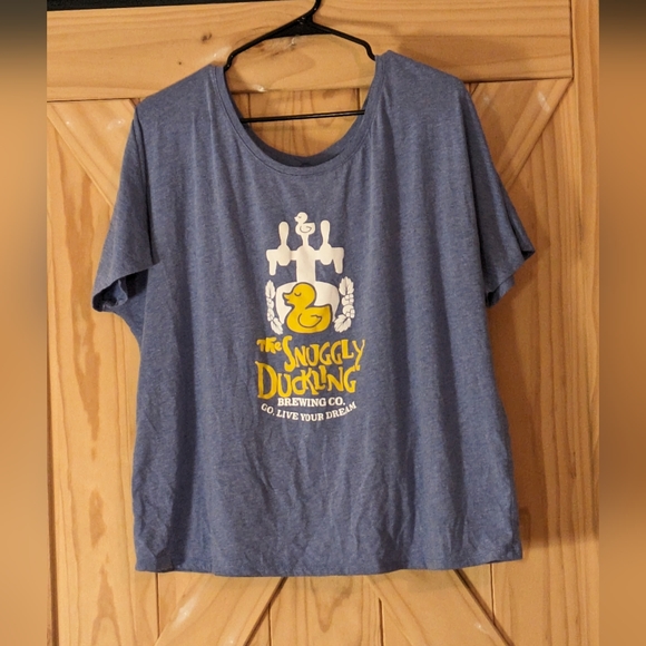 Etsy Disney Rapunzel Tangled Size XL Snuggly Duckling Blue Tee Shirt - Picture 1 of 3